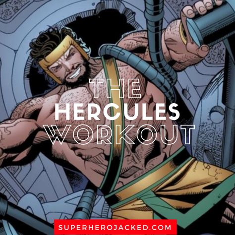 The Hercules Workout Hercules Workout, Hercules Characters, Superhero Jacked, Celebrity Workout Routine, Hero Workouts, Pyramid Training, Dumbbell Shoulder, Superhero Academy, Anime Superhero