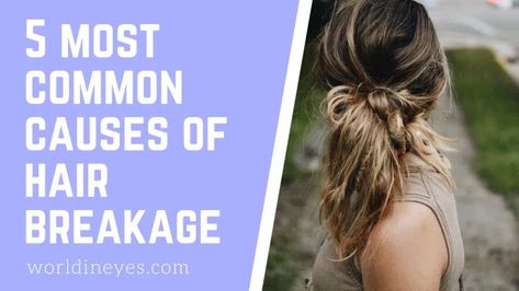 What Causes Hair Breakage, Hair Breakage Remedies, Stop Hair Breakage, Homemade Facial Mask, Breaking Hair, Vitamins C, Hair Damage, Hair Remedies, Mild Shampoo