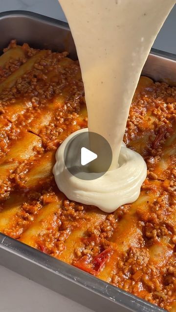 Kimberly Zett on Instagram: "What’s your favorite filling for Cannelloni? You can find the full recipe on my website thezett.com

#cannelloni #italianfood #comfortfood #dinnerideas #familymeals #vegetarianrecipes" Pasta Cannelloni, Stuff Cannelloni, Meat Stuffed Cannelloni, Beef Cannelloni Recipes, Beef Cannelloni, Meat Filled Cannelloni, Caneloni Recipe, Cannelloni Pasta, Italian Bread Recipes