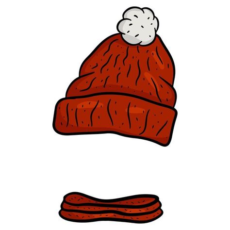 Vecteur bonnet rouge en tricot chaud ave... | Premium Vector #Freepik #vector #chapeau #chapeau-rouge #casquette-rouge #illustrations Red Beanie, Premium Vector, Clip Art, Illustrations, Red