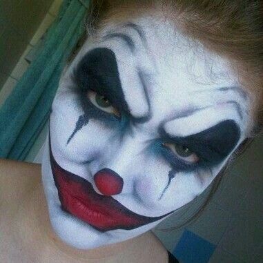 Clown Scary Jester, Clowns Scary, Jester Makeup, Clown Face Paint, Creepy Face, Halloweenský Makeup, Holloween Makeup, Scary Clown Makeup, Scary Face