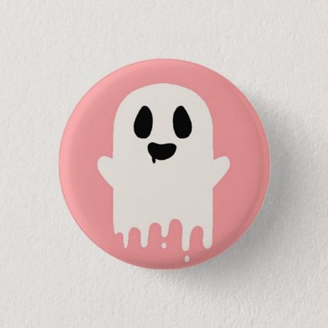 $3.10 | Boo | Halloween Button | halloween, boo, ghost, cute, button, pinbutton, spooky, backpack, school Pin Button Design, Ghost Cute, Ghosts Halloween, Pin Ideas, Lamb Decorations, Boo Ghost, Rock Painting Patterns, Hand Crochet Baby Blanket, Mermaid Blanket