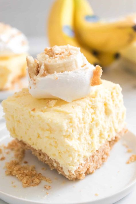 Banana Cream Cheesecake Bars - Happy Homeschool Nest