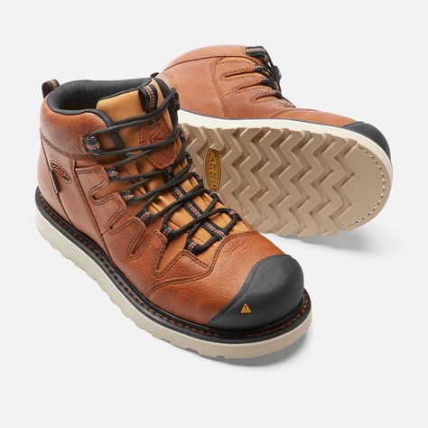 Men's Waterproof Steel Toe Work Boots | KEEN Footwear Timberland Pro Boots, Keen Shoes, Steel Toe Work Boots, Toes Designs, Nike Basketball Shoes, Comfortable Boots, Cool Boots, Wedge Boots, Toe Designs