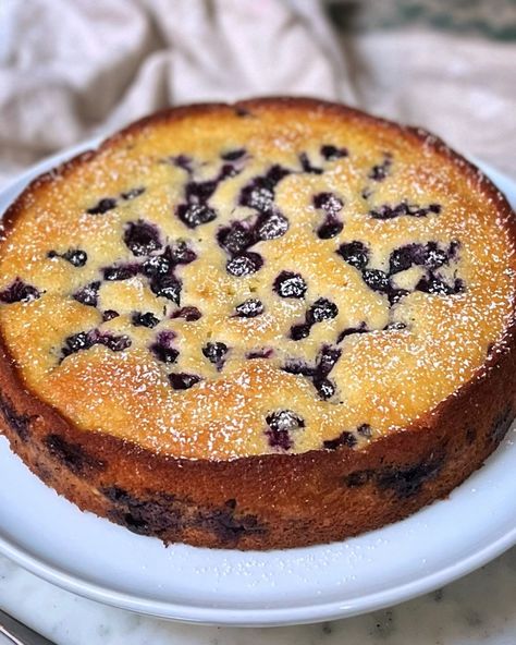 Blueberry Ricotta Breakfast Cake, Ricotta Breakfast Cake, Riccota Cheese Recipes, Blueberry Ricotta Cake, Ricotta Breakfast, Lemon Ricotta Cake Recipes, Baking Lemon, Breakfast Cheesecake, Ricotta Dessert