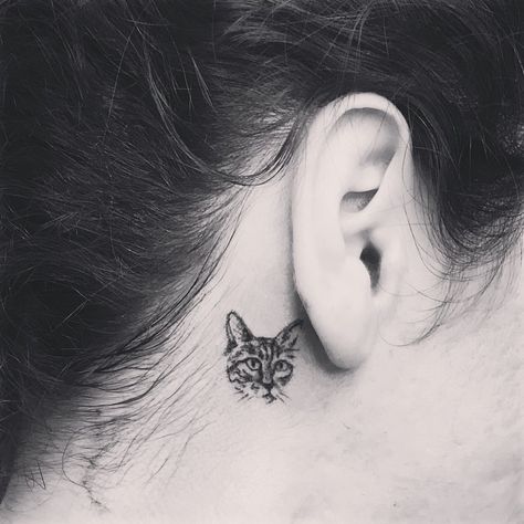 Small Behind The Ear Tattoo, Behind The Ear Tattoo Ideas, Behind Ear Tattoos, Behind The Ear Tattoo, Ear Tattoo Ideas, Ear Tattoos, The Ear, Love U, Tattoo You