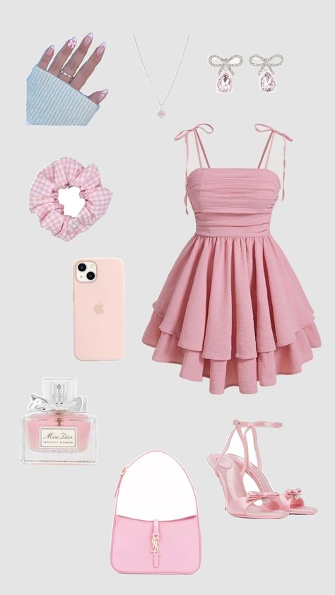 🩷pink outfit🩷 Pink Outfits Aesthetic Casual, Cute B Day Outfits, Cute Light Pink Outfits, Pink Birthday Outfit Baddie, Cute Pink Outfit Ideas, Pink Inspired Outfits, Pink Party Outfit, Lucy Aesthetic, Sabrina Concert