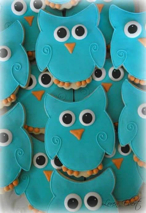 Owl Cookies Decorated, Owl Sugar Cookies, Cookies Spring, Owl Cakes, Bird Cookies, Owl Cookies, Animal Cookie, Owl Cake, Iced Biscuits