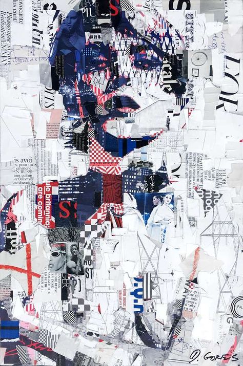 Derek Gores, Collage Portraits, Artwork Collage, Neo Dada, Art Final, Collage Portrait, Love Collage, Collage Art Projects, Paper Collage Art