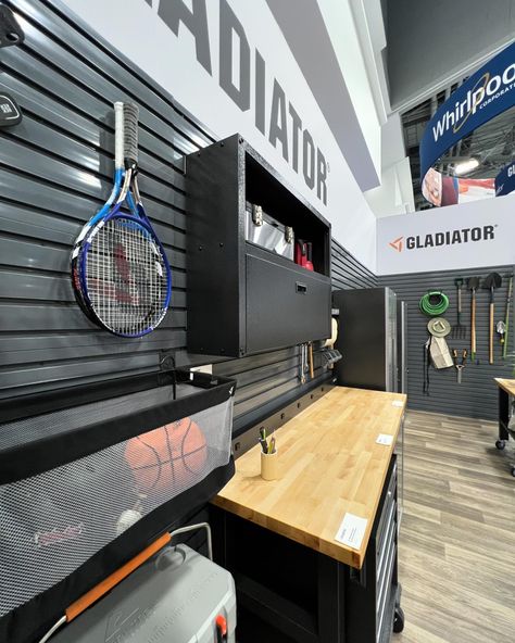 Gladiator Garage Organization Gladiator Garage Storage, Gladiator Garage, Metal Garage Storage Cabinets, Locking Storage Cabinet, Garage Organisation, Garage Storage Systems, Garage Makeover, Storage Systems, Garage Cabinets