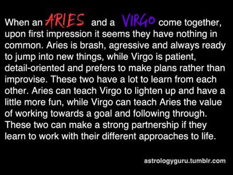 Aries Virgo Compatibility, Aries And Virgo, Sun In Pisces, Virgo Relationships, Virgo Compatibility, Aries Compatibility, Aries Virgo, Moon In Virgo, Virgo And Aries