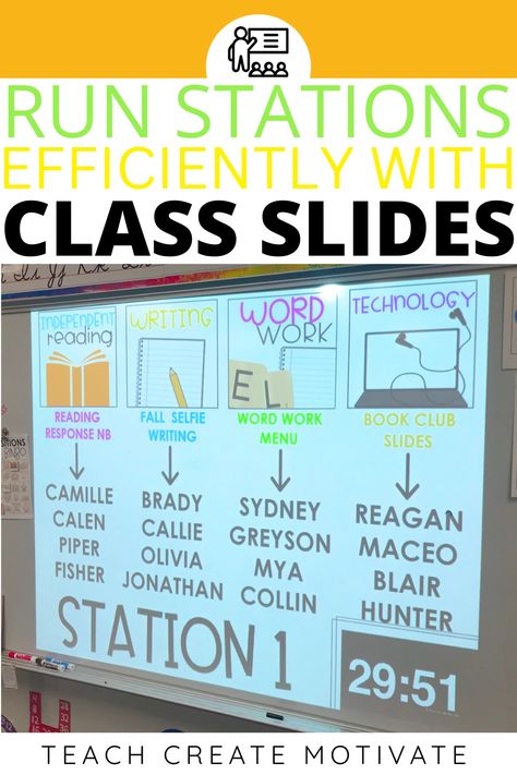 Daily Classroom Slides, Student Turn In Station, Student Station In Classroom, Class Stations, Student Station, Classroom Stations, Teaching Classroom Management, Teaching 5th Grade, Class Organization