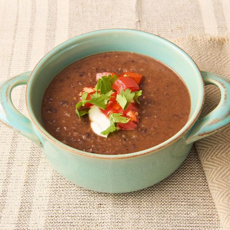 Cuban Black Bean Soup Cuban Black Bean Soup, Squash Curry, Soup For Dinner, Butternut Squash Curry, Cuban Black Beans, Black Bean Soup, Savory Soups, Tomato Vegetable, Sauteed Vegetables