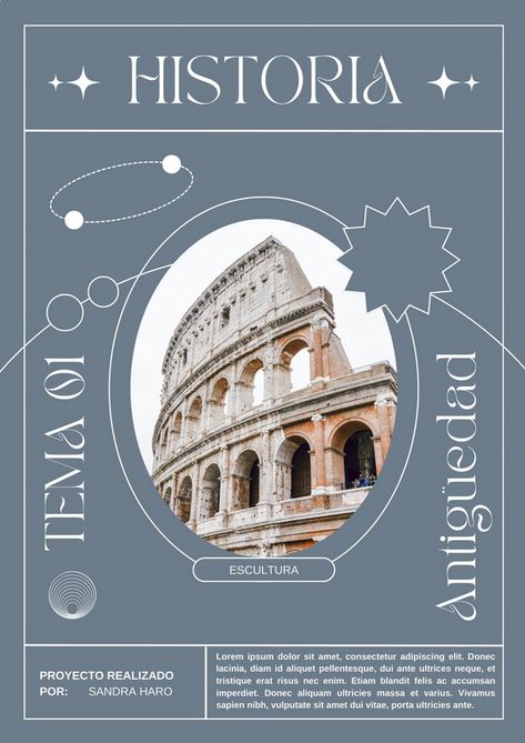 Canva A4 Templates, Historia Aesthetic, Aesthetic Azul, Aesthetic History, A4 Template, Fonts Canva, Scrapbook Vintage, History Project, Overlays Cute