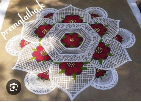 Easy Rangoli Designs Videos, Very Easy Rangoli Designs, Rangoli Designs Photos, Rangoli Designs Simple Diwali, Rangoli Simple, Rangoli Side Designs, Rangoli Designs Latest, Simple Rangoli Designs Images, Simple Rangoli Border Designs