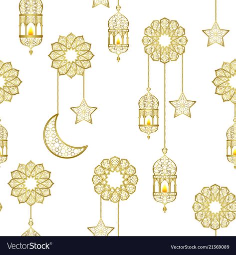 Ramadan Pattern Design, Ramadan Diet, Ramadan Pattern, Eid Moon, Repeat Wallpaper, Eid Decorations, Ramadan Background, Eid Decoration, Arabic Pattern