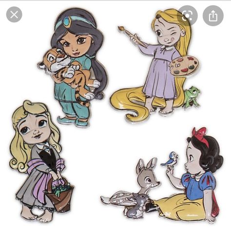 Disney Princess Babies, Disney Princess Tattoo, Alternative Disney, Disney Animators, Kawaii Disney, Disney Animators Collection, Disney Princess Drawings, Disney Posters, Princess Drawings