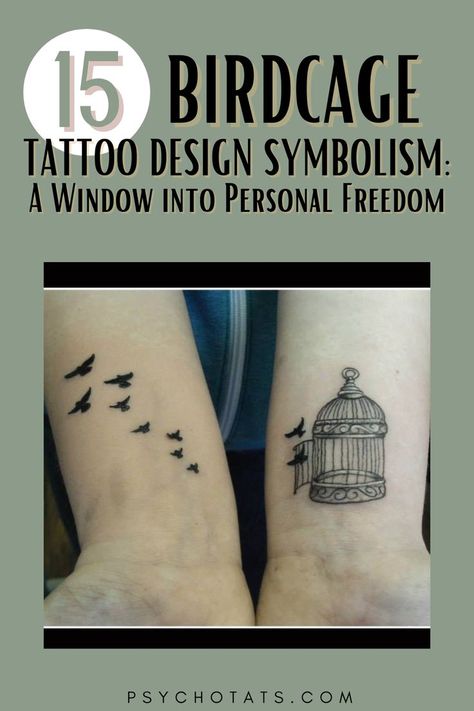 Birdcage Tattoo Design Caged Bird Tattoo, Bird Cage Tattoo, Birdcage Tattoo, Bird In A Cage, Cage Tattoos, Personal Freedom, The Birdcage, Push And Pull, Healing Tattoo