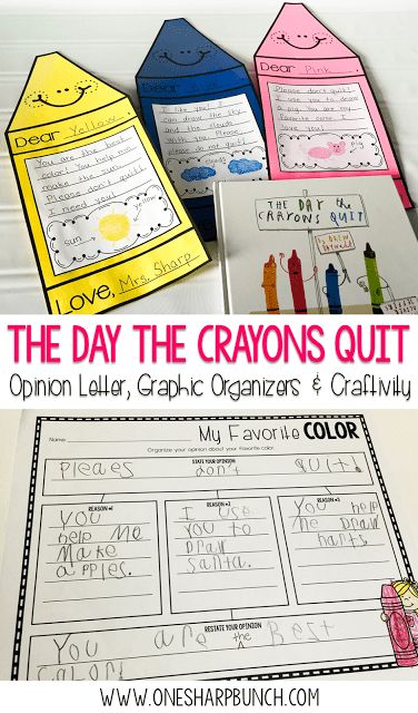 Persuasive Writing 1st Grade, Teaching Letter Writing, One Sharp Bunch, Letter Writing For Kids, Persuasive Writing Activities, The Day The Crayons Quit, Day The Crayons Quit, Persuasive Letter, Second Grade Writing