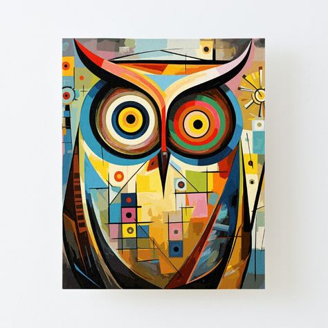 Geometric Owl, Color Illustration, Art Competitions, Geometric Animals, Owl Art, Art Color, Geometric Abstract, Wall Art Designs, Top Artists