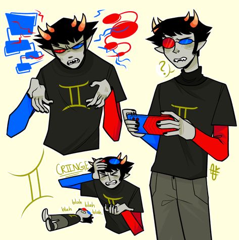 Homestuck Sollux, Sollux Captor, Homestuck Trolls, Homestuck Characters, Discord Emojis, Home Stuck, Scott Pilgrim, Homestuck, Art Inspo