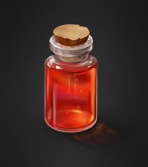 Potion Of Healing Dnd, Dnd Healing Potion, Potion Bottle Design, Potion Of Healing, Red Potion, Props Reference, Potion Art, Healing Potion, Red Liquid