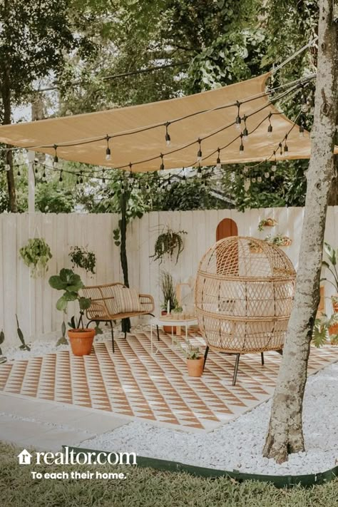 Modern Patio Design, Backyard Inspiration, Patio Makeover, Modern Patio, Backyard Inspo, Shade Sail, Backyard Makeover, Patio Designs, Backyard Patio Designs