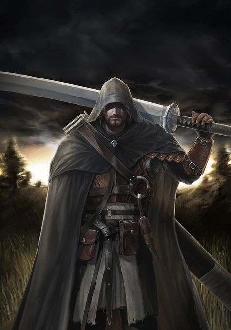 ArtStation - mercenary, yuntea Nam Medieval Mercenary Aesthetic, Fantasy Mercenary, Medieval Mercenary, Medieval Monk Art, Medieval Irish Warrior, Old Knight Fantasy Art, D D Classes, Mc Skins, Dragon Slayer