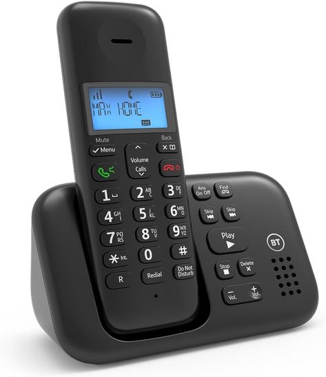 BT 3960 Cordless Landline House Phone with Nuisance Call Blocker, Digital Answer Machine, Single Handset Pack : Amazon.co.uk: Electronics & Photo House Phone, Answering Machine, Cordless Phone, Home Phone, Do Not Disturb, Amazon Uk, Well Lights, Telephones, Pattern Names