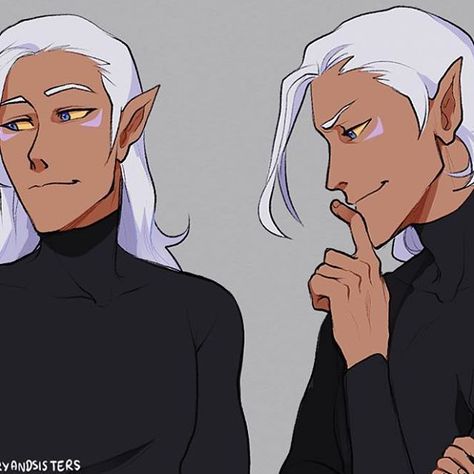 i saw this theory that lotor uses those altean chameleon abilities to make himself purple to hide his purple altean markings and i looooved it #voltron #vld #lotor #art #fanart Altean Markings, Purple Elf, Prince Lotor, Elf Man, Reference Board, 100k Followers, Art Fanart, Voltron Legendary Defender, Princess Of Power