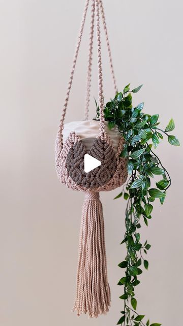 Plant Hanger Macrame, Lotus Plant, Macrame Plant Hanger Tutorial, Macrame Plant Hanger Patterns, Pot Hanger, Flower Theme, Plant Hangers, Macrame Projects, Macrame Design