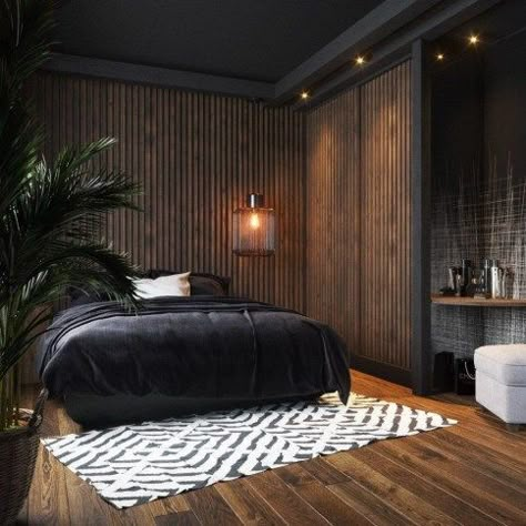 The best modern bedroom designs that trend this year 16 Modern Rustic Bedrooms, Rustic Bedroom Design, Loft Stil, Style Loft, Trendy Bedroom, Modern Bedroom Design, Bedroom Layouts, Bedroom Green, Rustic Bedroom