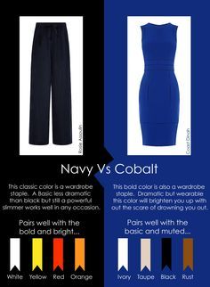 Royal Blue Capsule Wardrobe, Navy Blue Clothes Color Combos, Capsule Wardrobe Navy Blue Color Combos, Navy Blue Color Combinations Outfits, Navy Blue Capsule Wardrobe, Navy Color Combinations, Winter Palette, Colour Combinations Fashion, Winter Typ