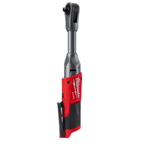 The MILWAUKEE® M12 FUEL™ 3/8" Extended Reach Ratchet delivers 40ft-lbs max torque with a long neck for tight spaces. Ratchet Tool, Head Profile, Investment Casting, Milwaukee M12, Think Fast, Cordless Power Tools, Milwaukee Tools, Electric Tools, Mechanic Tools