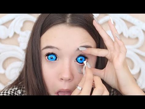 Creepy Contacts, First Time Tips, Sclera Contacts, Cool Contacts, Best Contact Lenses, Tech Apps, Color Contacts, Eye Lenses, Cosplay Contacts