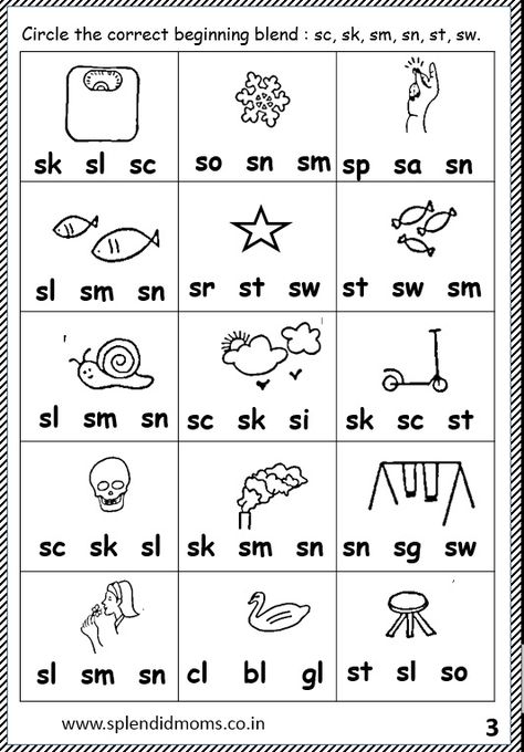 Worksheets Grade 2, Consonant Blends Worksheets, Beginning Blends, Structured Literacy, Blends Worksheets, Consonant Blends, Language Worksheets, Reading Comprehension Passages, Comprehension Passage