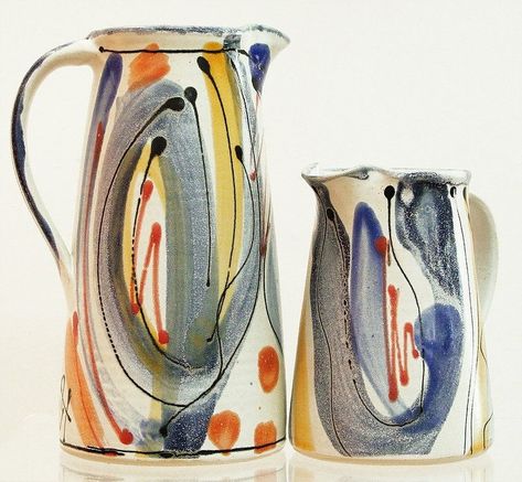 Blue Pots, Pots Design, Weymouth Dorset, Pottery Jugs, Terra Cotta Pot Crafts Diy, Pottery Form, Pottery Painting Designs, Ceramic Jug, Pottery Classes