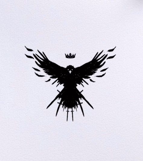 Raven Silouhette Tattoo, Three Eyed Raven Game Of Thrones, Cool Raven Tattoos, Evil Raven Tattoo, Raven Queen Tattoo, Three Eyed Crow Tattoo, Raven Logo Design Ideas, Raven Tattoo Minimalist, American Traditional Raven Tattoo