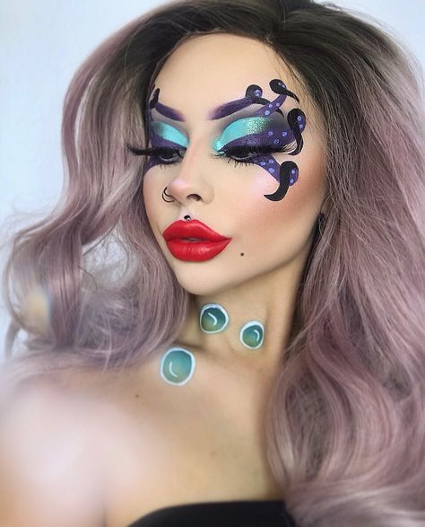 Yasmin Disney, Disney Halloween Makeup, Disney Villains Makeup, Ursula Makeup, Disney Inspired Makeup, Dramatic Smokey Eye, I Had A Dream, Disney Makeup, Makeup Challenges