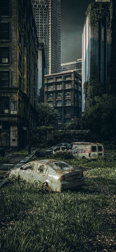 Apocalyptic Landscape, Apocalypse Landscape, Dystopian Art, Post Apocalyptic City, Dystopian Aesthetic, Abandoned City, Apocalypse Aesthetic, Apocalypse World, Post Apocalyptic Art