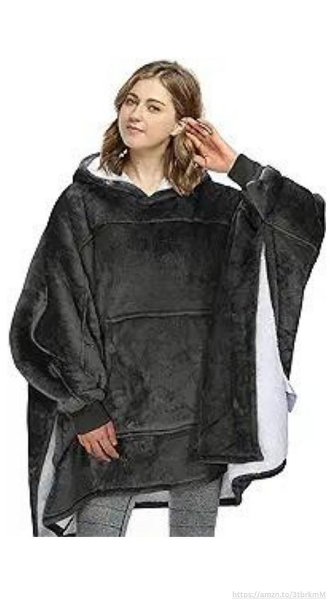 Oversized Hoodie Sweatshirt Poncho, Casual Hoodie Cape, Batwing Coat Pullover Blanket | Fluffy Sherpa, Comfortable, Roomy | for Adults Women Men. #poncho #winter #warm #fashion #pullover #coat #hoodie #sweatshirt #blanket #comfy #cozy Batwing Coat, Xmas Present Ideas, Hoodie Poncho, Room Wishlist, Big Hoodies, Poncho Design, Shoes Wishlist, Gap Hoodie, Sweatshirt Blanket