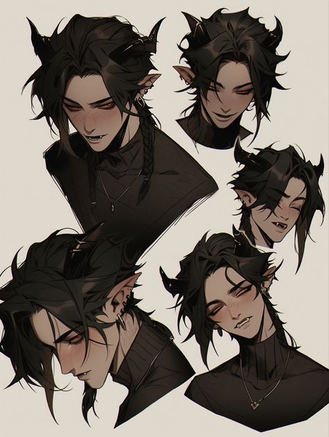 Incubus Drawing Reference, Emo Boy Character Design, Gothic Oc Art, Fantasy Chara Design, Vampire Drawing Male, Half Dragon Half Human Male, Vampire Character Art Male, Male Oc Art Character Inspiration, Vampire Character Design Male