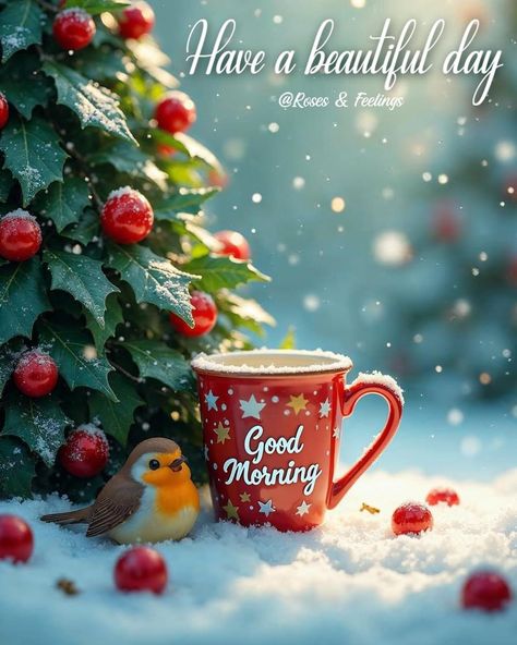 Good Morning Images Christmas, Good Morning Christmas Theme, Good Morning Christmas Season, Good Morning Christmas Eve, Good Morning Christmas Images, Winter Good Morning, Good Morning Winter Images, Encouragement Box, Christmas Eve Morning