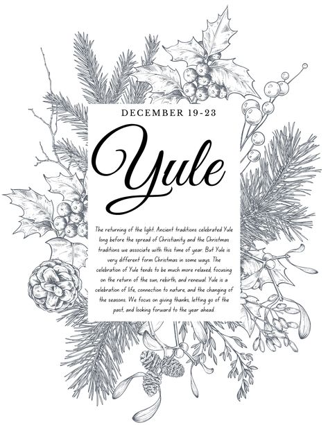 Winter Solstice - Yule — Wind Moon Magick Yule Correspondences Winter Solstice, Yule Images, Yule Symbols, Winter Solstice Coloring Pages, Yule Associations, Yule Correspondences, Winter Solstice Prayer Yule, Yule Celebration, Yule Crafts