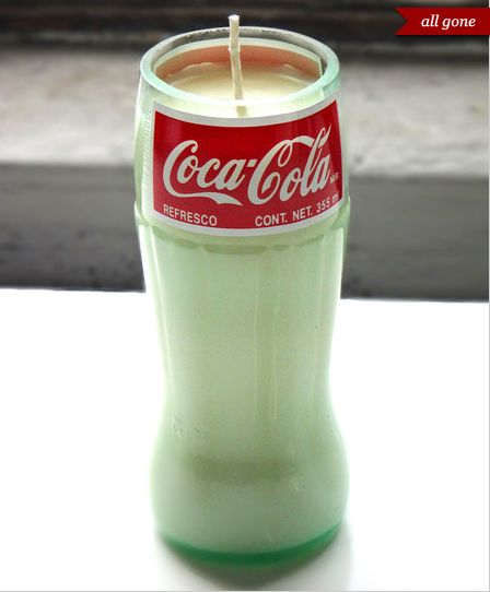 Glass Coke Bottles, Glass Recycling, Coke Collectibles, Bottles Diy, Coca Cola Drink, Coca Cola Ad, Bottle Candle, World Of Coca Cola, Diy Designs