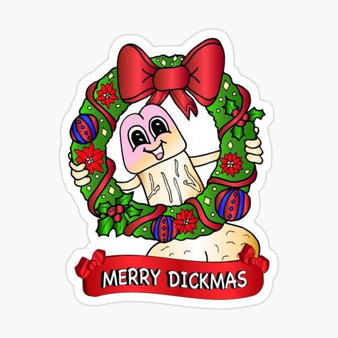 Stocking Stuffers For Adults, Merry Christmas Funny, Best Stocking Stuffers, Smiling Face, Christmas Stickers, Funny Christmas, Stocking Stuffer, Winter Holidays, Christmas Wreath