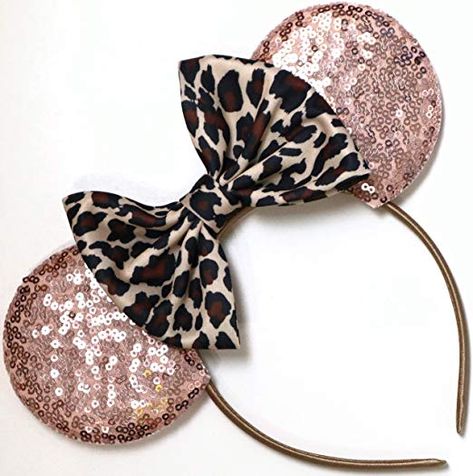 Amazon.com: CLGIFT Leopard Minnie Ears, Cheetah Mickey Ears, Leopard Minnie Ears, Cheetah Minnie Ears, Minnie Ears, Lion King Mickey Ears, Animal Kingdom Ears (Rose Gold): Beauty Lion King Mickey Ears, Animal Kingdom Ears, Disney World Outfit Ideas, Rose Gold Minnie Ears, Leopard Print Headband, Minnie Mouse Costume, Leopard Print Bow, Mouse Costume, Disney World Outfits