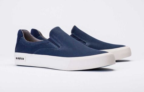 SeaVees Slip-on http://www.menshealth.com/style/lesser-known-sneaker-brands/slide/3 Men's Health, Mens Health, Mens Navy, Sneaker Brands, Sneaker Collection, Vans Classic Slip On Sneaker, Men Fashion, Comfortable Shoes, Slip On Sneaker