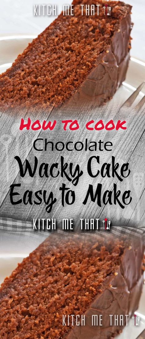 Chocolate Wacky Cake | Cakes Recipe to Try!! Chocolate Wacky Cake, Butterscotch Muffins, Wacky Cake Recipe, Wacky Cake, Easy Cakes, Caramel Chocolate Chip Cookies, Cookie Maker, Ultimate Cookies, Chef John