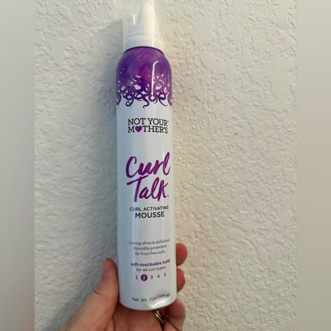 Not your Mothers - Curl Talk Mousse Not Your Mothers Curl Talk, Glow Up For Summer, Curl Talk, Types Of Curls, Glow Up?, Curly Hair, Hair Styles, Birthday, Hair